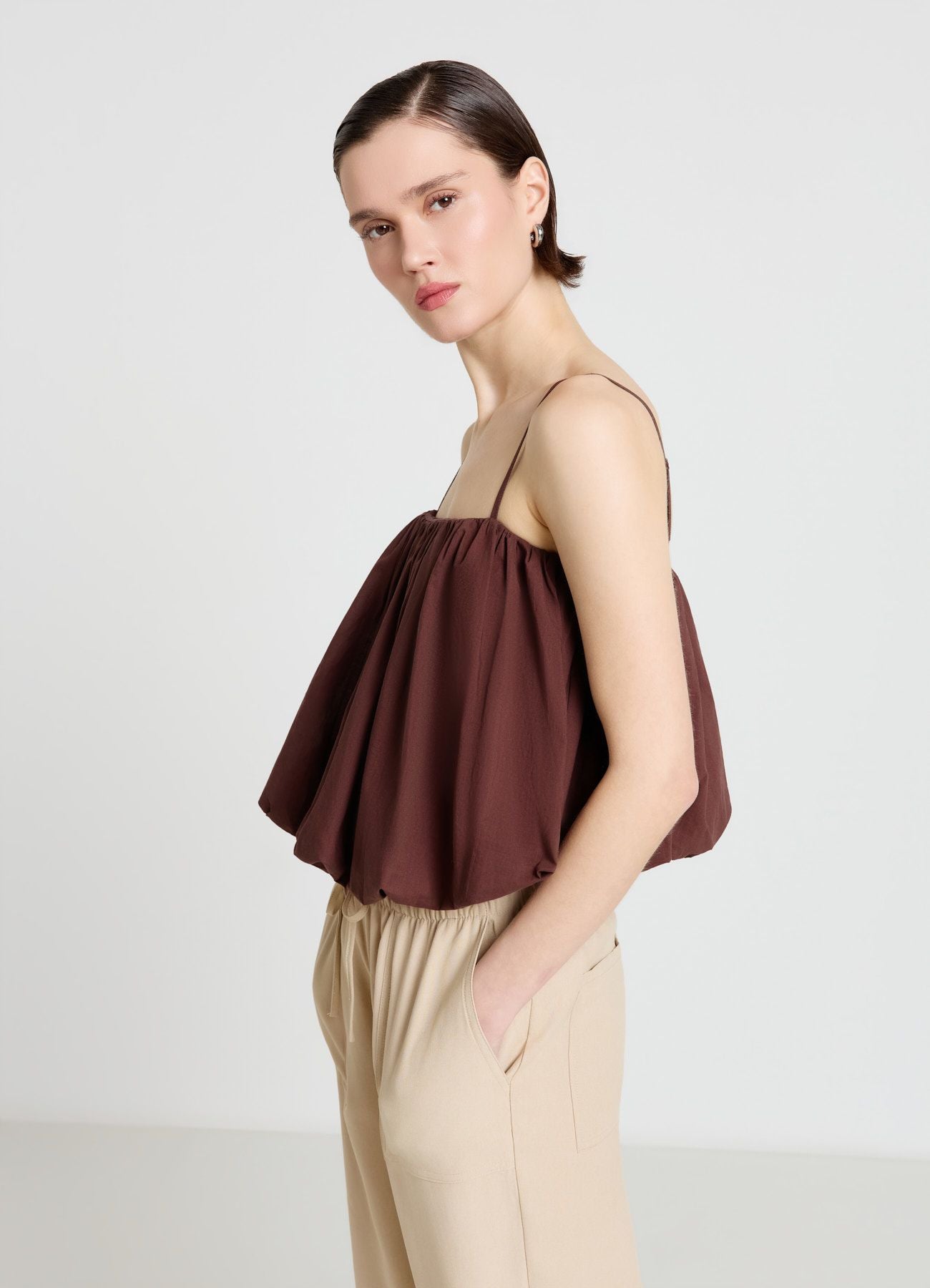 Balloon top with thin straps – Calliope