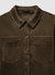 Camicia a tinta unita effetto camoscio con tasche