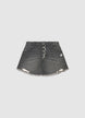 Jeans shorts mom fit con strappi - 14+