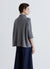 Maglia con collo cratere e maniche a 3/4