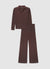 Solid colour ribbed pajama set