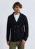 Cardigan doppiopetto con collo sciallato