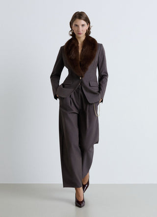Pantaloni ampi con catena