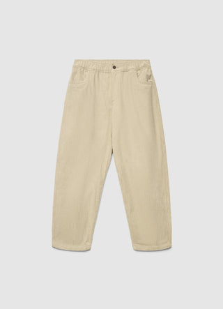 Pantaloni jogger barrel a tinta unita