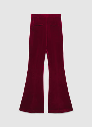 Pantalon flare uni