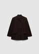 Oversized jacket with high collar - L