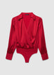 Body incrociato in simil satin - XL