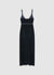 Langes Slipdress-Kleid mit Spitzen-Trägern