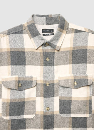 Checked shirt with patch pockets