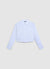 Camicia crop in cotone