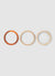 Pack of 3 round rigid bracelets