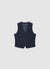 Gilet uni avec boutons