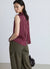 Striped sleeveless top with bow