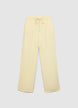 Pantaloni jogger misto lino - XS
