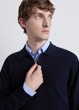 Polo shirt with zip