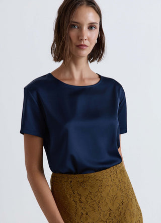 Uni-Farben-Bluse