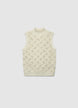 Gilet in maglia traforata effetto luccicante - XS