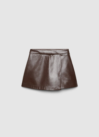 Jupe-pantalon avec travail tressé