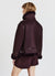 Padded jacket with fur-effect collar