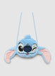 Stitch® plush-effect shoulder bag - M