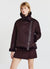 Padded jacket with fur-effect collar