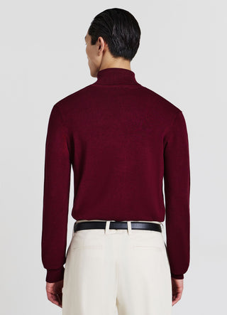 Pull à col roulé uni