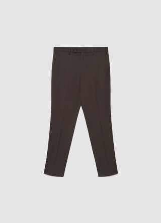 Pantalone sartoriale a tinta unita con piega