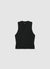 Solid colour V-neck knitted vest