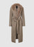 Faux fur collar coat