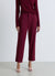 Pantaloni straight con vita elasticizzata e risvolto