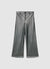 Pantalon wide leg en similicuir