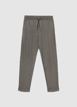 Pantaloni jogger principe di galles con coulisse