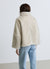 Jacke mit Felloptik und Stehkragen