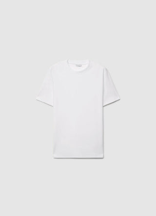 Plain-coloured T-shirt with ribbed texture