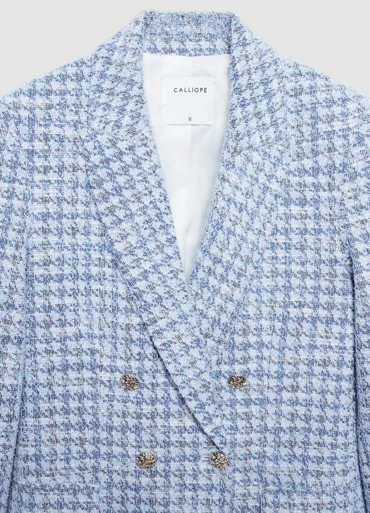 Double-breasted tweed jacket – Calliope