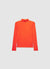 Plain-colour roll-neck T-shirt