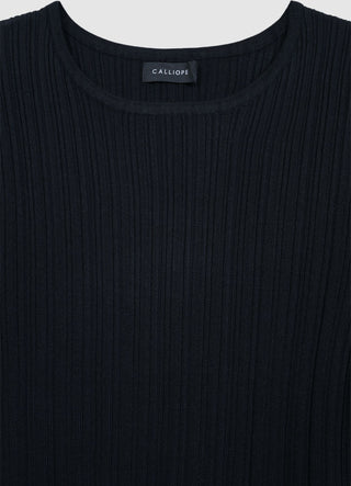 Rippstrick-T-Shirt