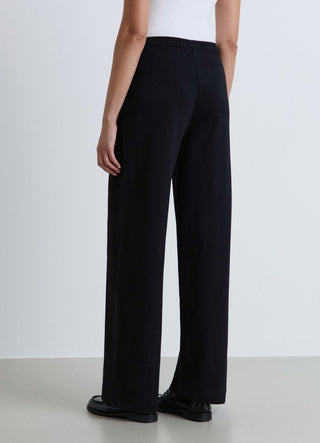 Pantaloni ginnici palazzo tinta unita