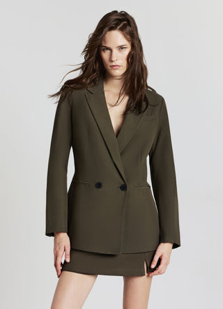 Double-breasted two-button jacket