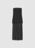 Langes Bandeau-Kleid mit transparentem Rockteil