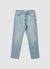 Solid-colour tapered jeans