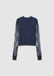 T-shirt avec manches en dentelle - XS