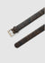 Belt with animal print and rectangular buckle