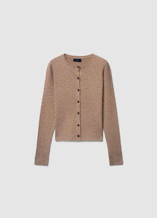 Cardigan a trecce con bottoni
