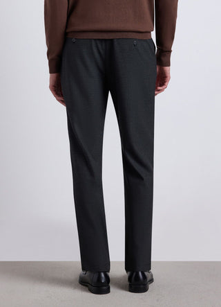 Pantaloni chino a microfantasia