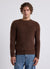 Pull bouclé uni à col rond