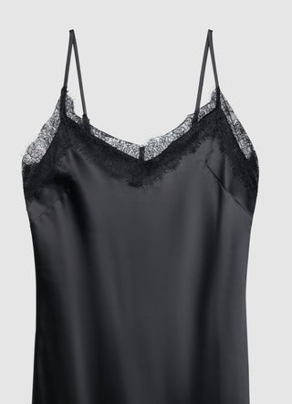 Asymmetrisches Negligé-Kleid mit Spitze