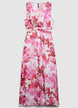 Vestito lungo con cut-out e stampa floreale - S