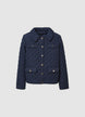 Quilted jacket with gold buttons - M