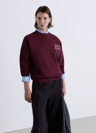 Bluza oversize z haftowanymi napisami